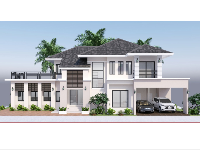 File sketchup biệt thự 2 tầng phong cách châu âu hiện đại